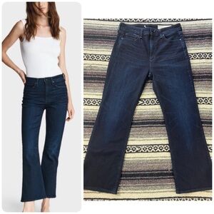 rag & bone Nina High Rise Ankle Flare Dark Blue Jeans Size 29 Stretch